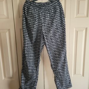 Michael Kors Small Black and White sleep pants